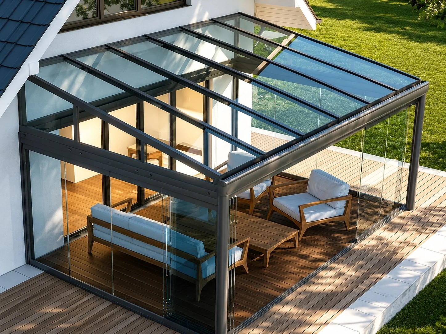 Стеклянная крыша SKY LIGHT